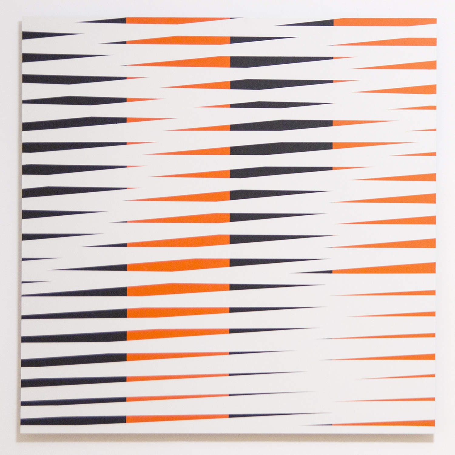 18arrow03_ Arrow 03, 2018, acrylic-enamal on aludibond, 95 x 95 cm