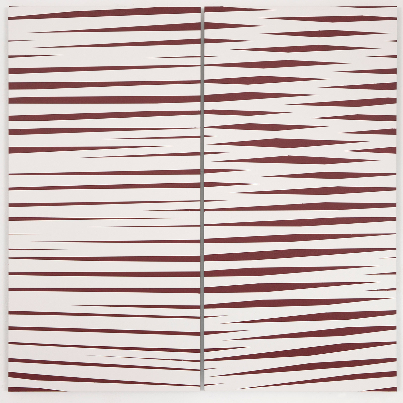 Barbara Höller, Recall 02, 2019, Acrylic, Enamel, Aludibond, two parts, 100 x 100 cm Recall 02, 2019, Acrylic, Enamel, Aludibond, two parts, 100 x 100 cm